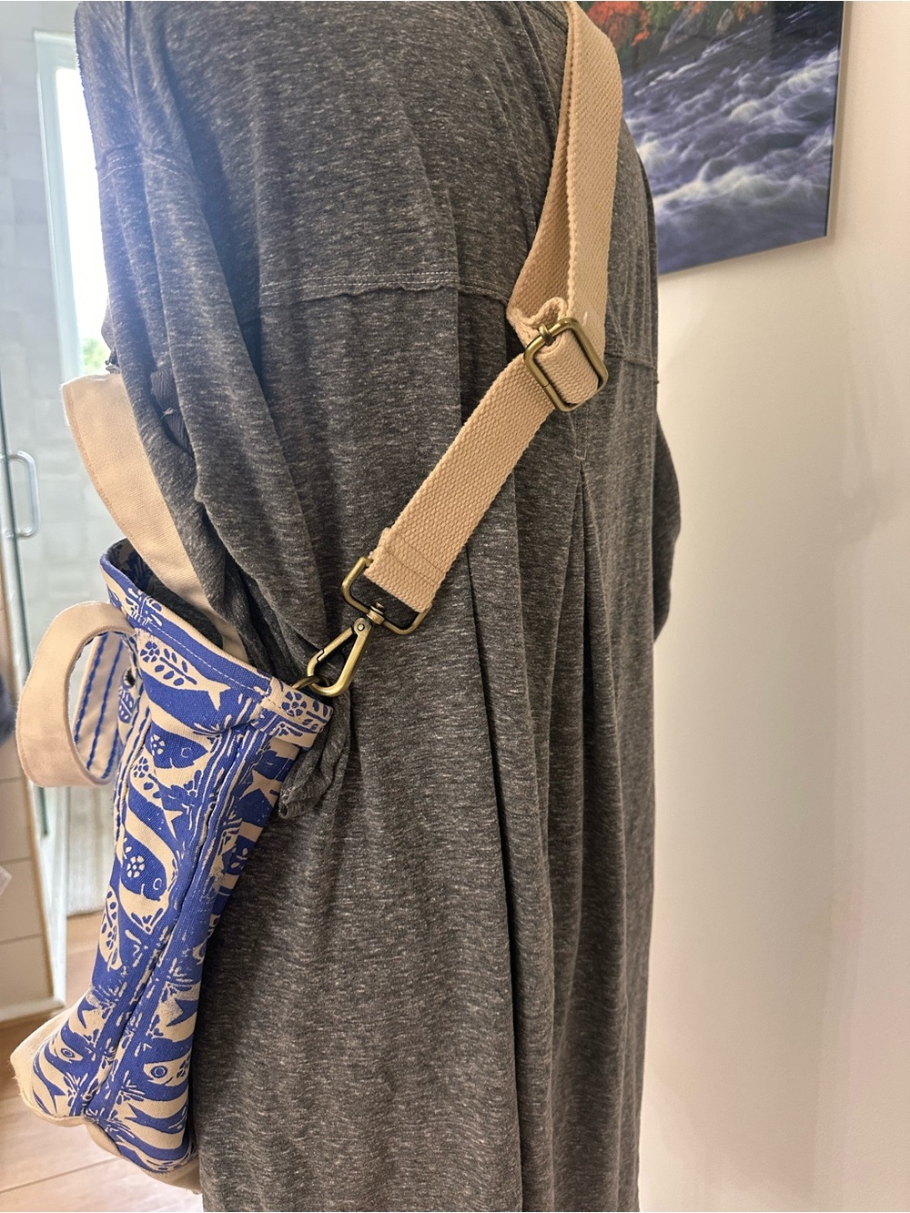 Free people mini caravan tote fish print sardine tile 🐟 - Picture 4 of 13